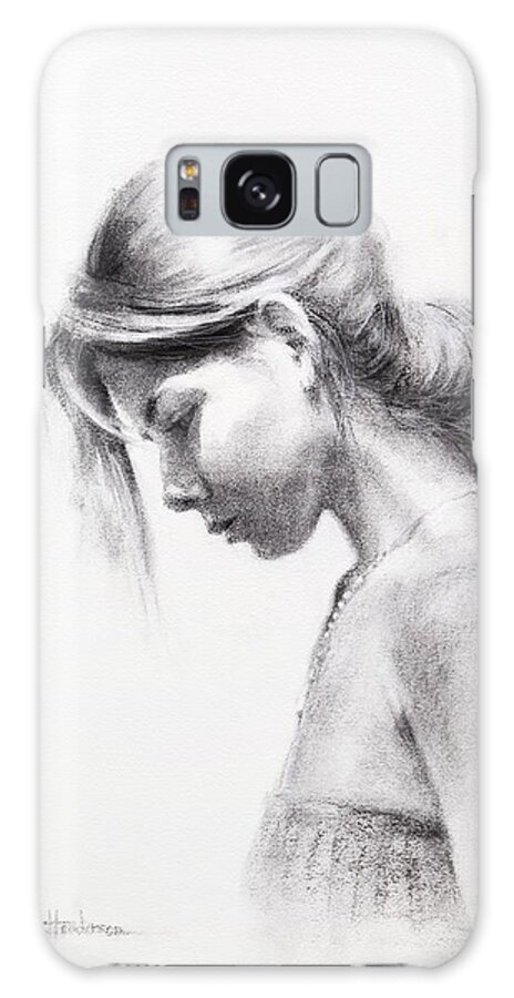 Woman Galaxy Case featuring the drawing Colombiana by Steve Henderson