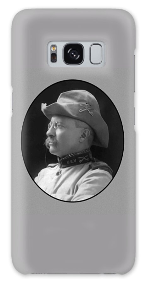 Teddy Roosevelt Galaxy Case featuring the painting Colonel Roosevelt by War Is Hell Store