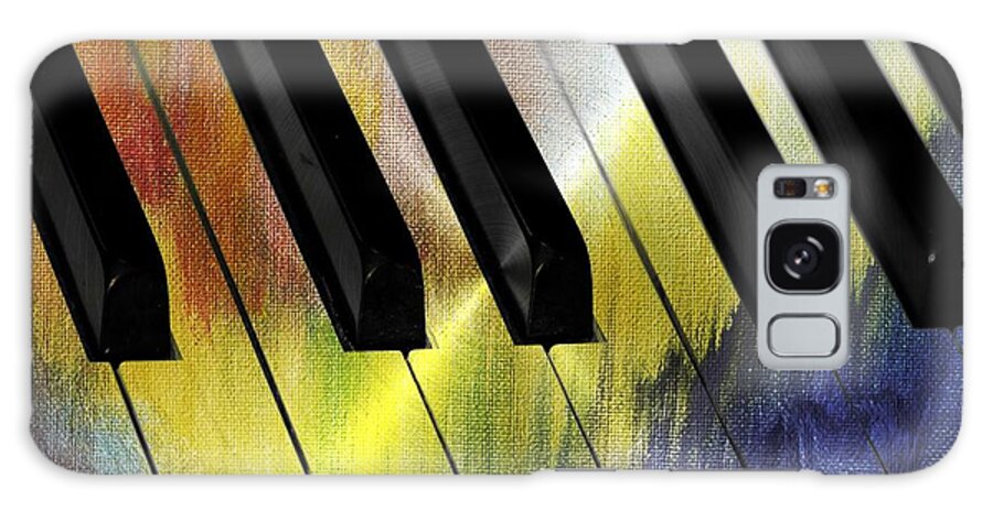 Piano Galaxy Case featuring the photograph Color Me Music by Diann Fisher