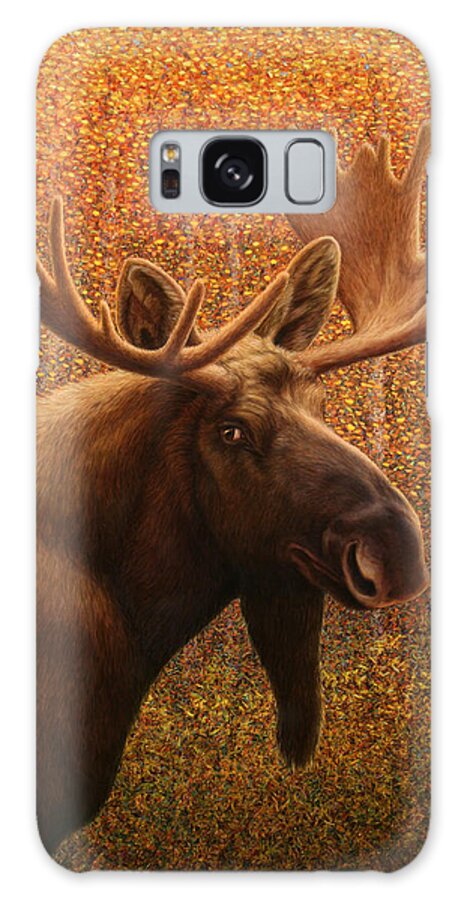 Moose Galaxy Case featuring the painting Colorado Moose by James W Johnson