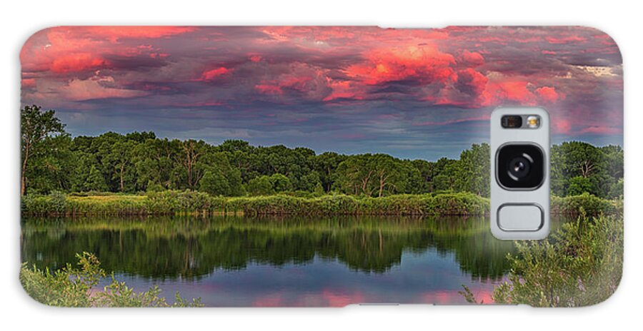 Colorado Galaxy Case featuring the photograph Colorado Ponds Sunset by Darren White