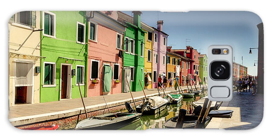 Burano Galaxy Case featuring the photograph Colorful Burano by Wolfgang Stocker