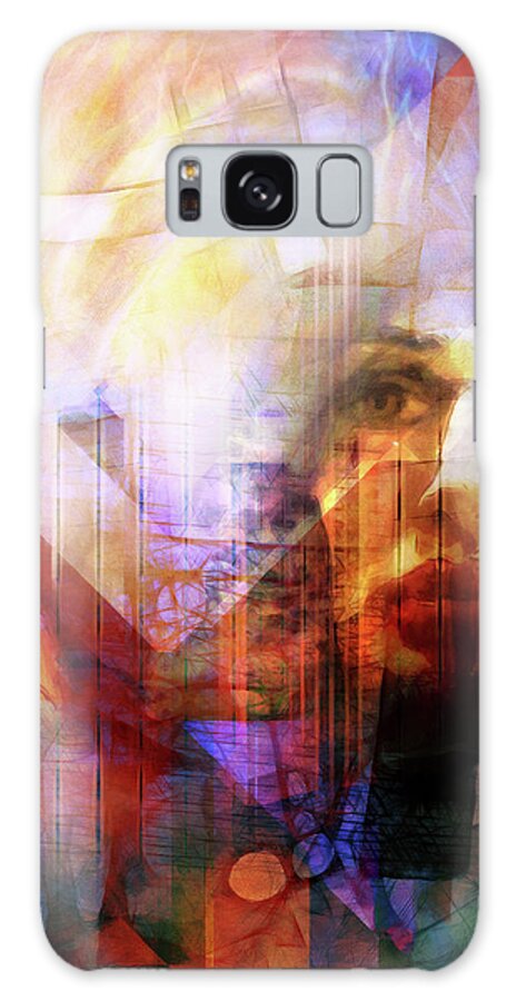 Colorful Drama Galaxy Case featuring the digital art Colorful Drama Vision by Lutz Baar