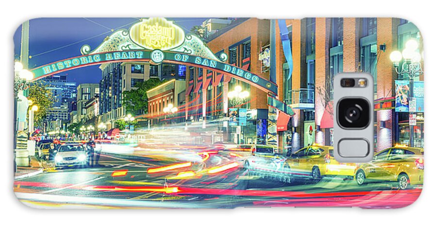 San Diego Galaxy Case featuring the photograph Colors Of The Gaslamp Quarter by Joseph S Giacalone