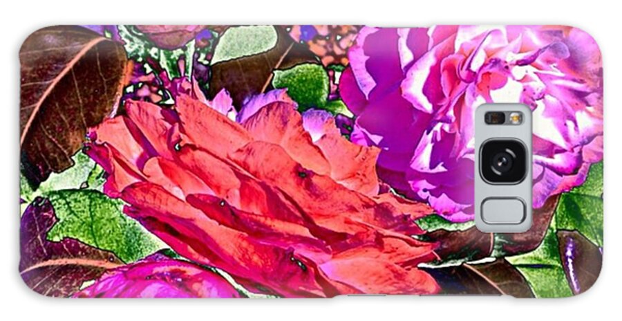 Beautiful Galaxy Case featuring the photograph #colour #flowers #art #artistic #pink by Sam Stratton