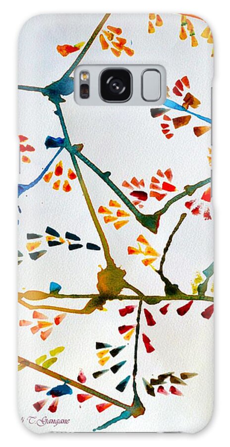 Art For Home Galaxy Case featuring the painting Colourful Blossoms by Sonali Gangane