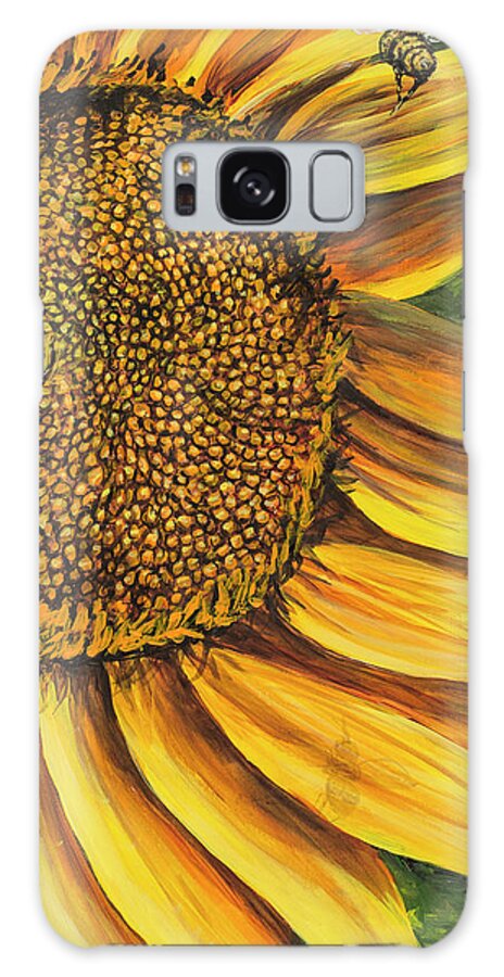 Flower Galaxy Case featuring the painting Coming In For A Landing by Darice Machel McGuire