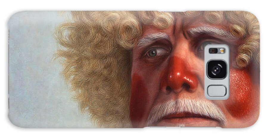Clown Galaxy Case featuring the painting Concerned by James W Johnson