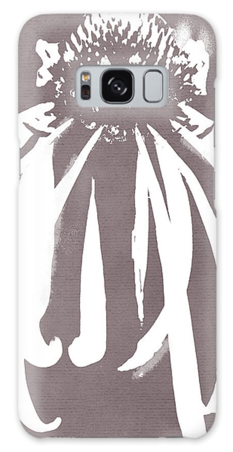 Cone Flower Galaxy Case featuring the painting Cone Flower by Mindy Sommers