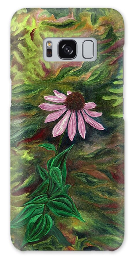 Coneflower Galaxy Case featuring the painting Coneflower by FT McKinstry