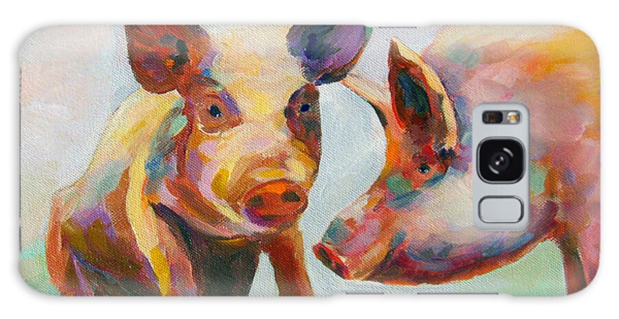 Pigs Galaxy S8 Case featuring the painting Consultation by Naomi Gerrard