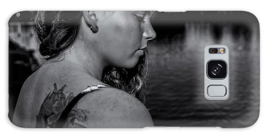 Girl Galaxy Case featuring the photograph Contemplating by Ryan Smith