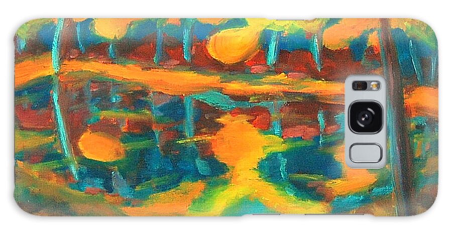 Autumn Landscape Galaxy Case featuring the painting Contemplation by Yen