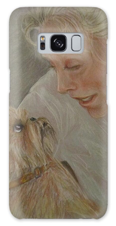 Dog Galaxy S8 Case featuring the painting Conversation by Barbara O'Toole