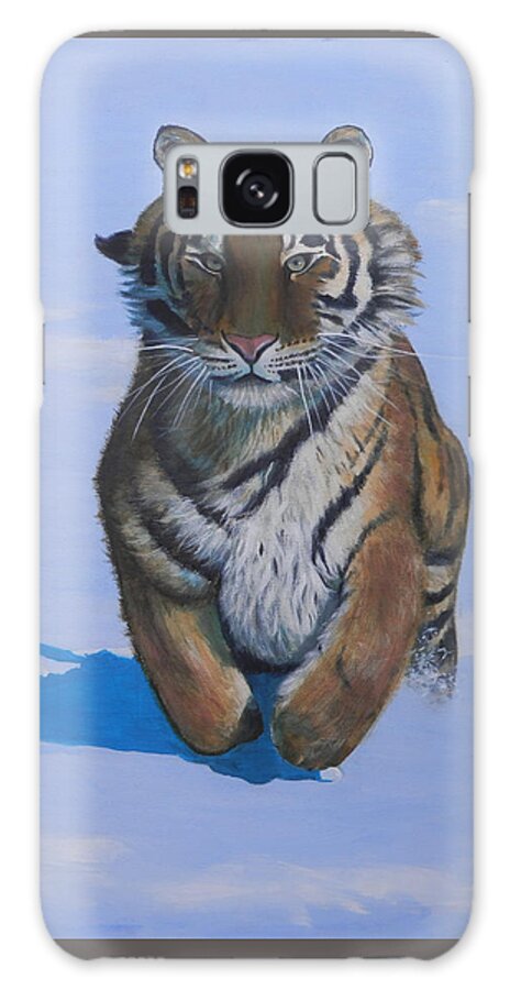 Tiger Galaxy Case featuring the painting Cool Cat by John Neeve