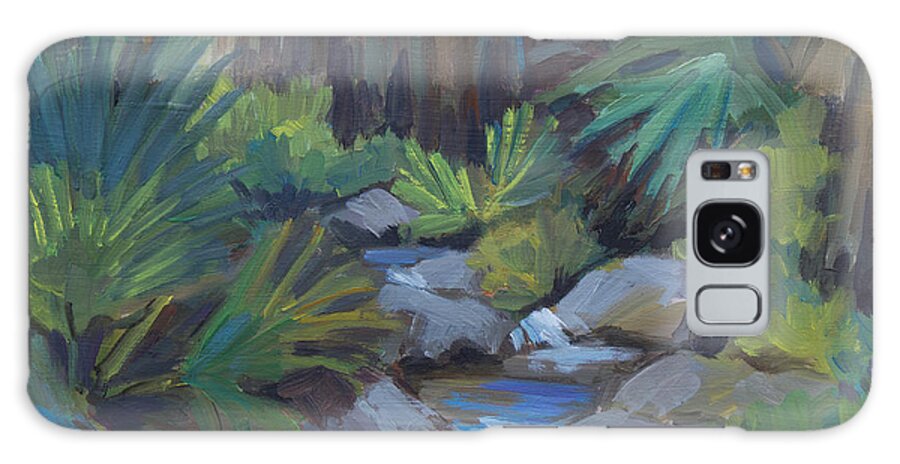 Andreas Galaxy Case featuring the painting Cool Waters at Andreas Canyon by Diane McClary