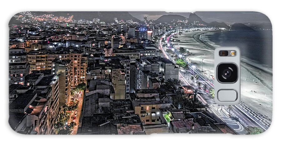 Copacabana Beach Galaxy Case featuring the photograph Copacabana Lights by S Paul Sahm