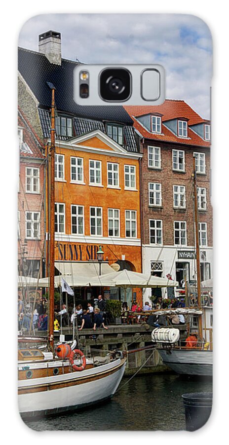 Copenhagen Galaxy Case featuring the photograph Copenhagen's Nyhavn by Rebekah Zivicki