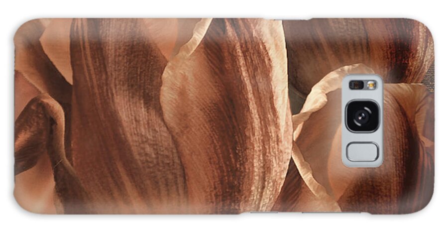 Tulips Galaxy Case featuring the painting Copper Tulips by Mindy Sommers