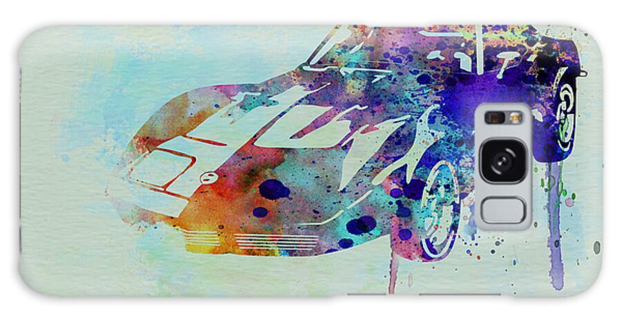 Corvette Galaxy Case featuring the painting Corvette watercolor by Naxart Studio