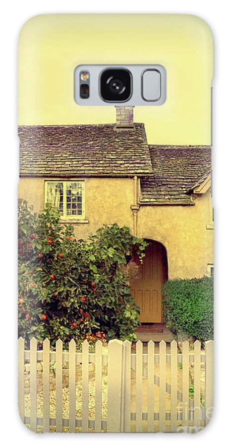 House Galaxy Case featuring the photograph Cottage with a Picket Fence by Jill Battaglia