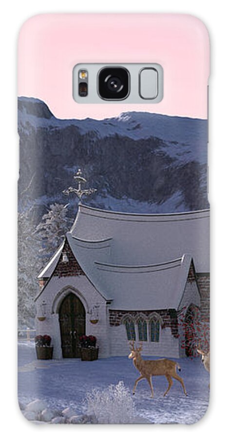 Country Church Galaxy Case featuring the digital art Country Church by Two Hivelys