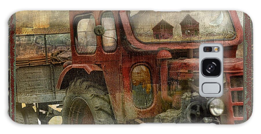 Mancave Galaxy Case featuring the painting Country Reflections by Mindy Sommers