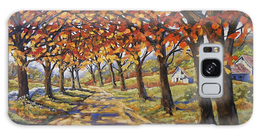Art Galaxy Case featuring the painting Country Road by Richard T Pranke