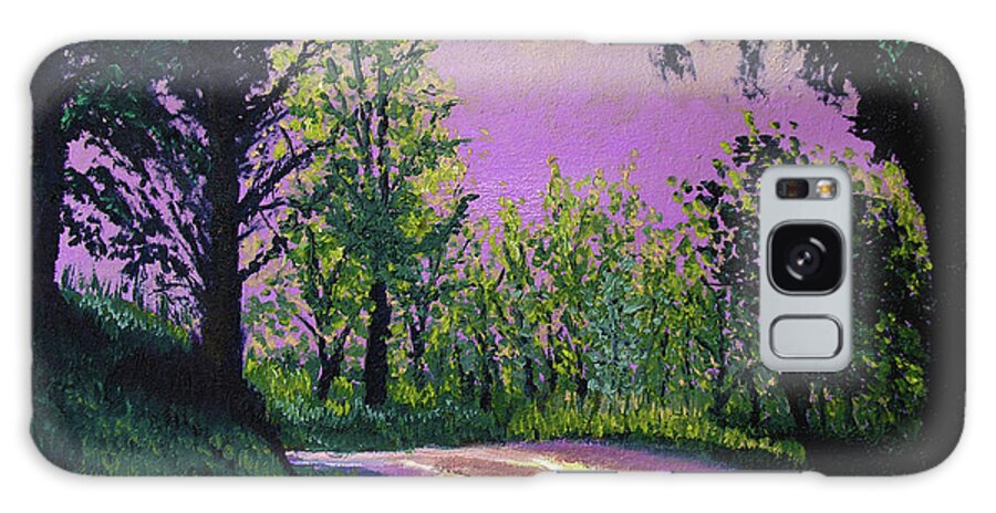 Landscape Galaxy Case featuring the painting Country Road by Stan Hamilton
