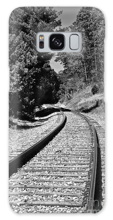Black And White Galaxy Case featuring the photograph Country Tracks Black and White by Mark Dodd