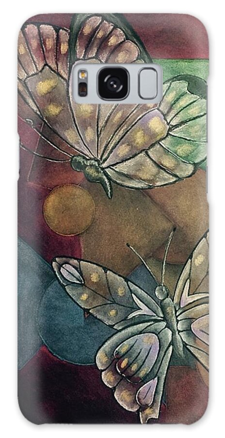 Intuitive Art Galaxy Case featuring the pastel Courtship by Laurie's Intuitive