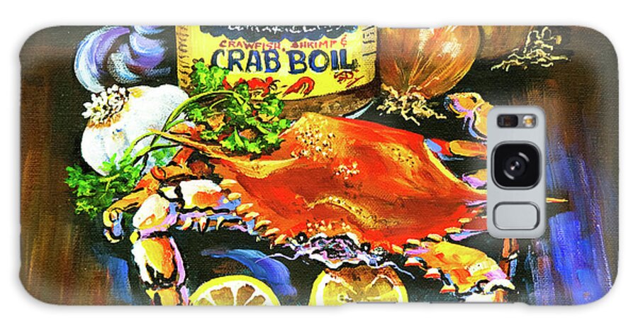  New Orleans Galaxy Case featuring the painting Crab Fixin's by Dianne Parks