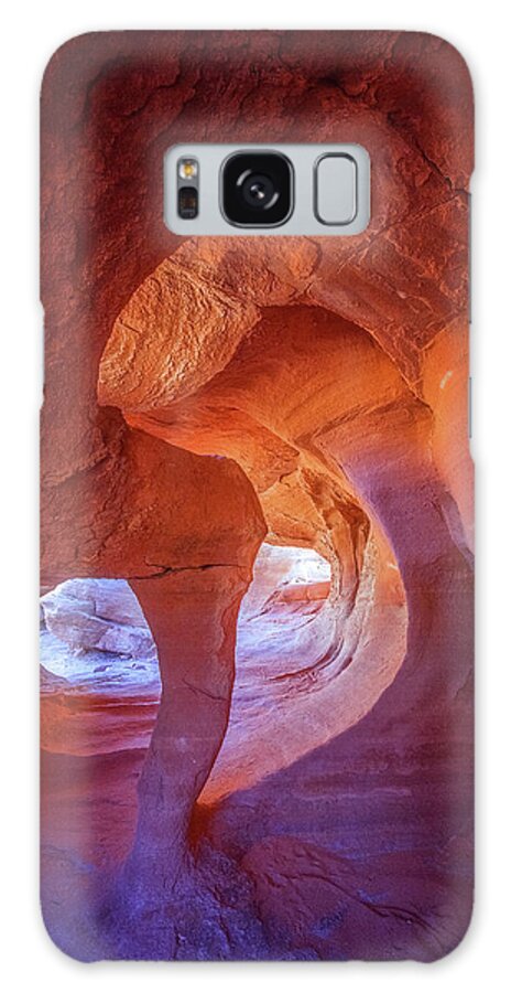 Arches Galaxy Case featuring the photograph Cracked by Darren White