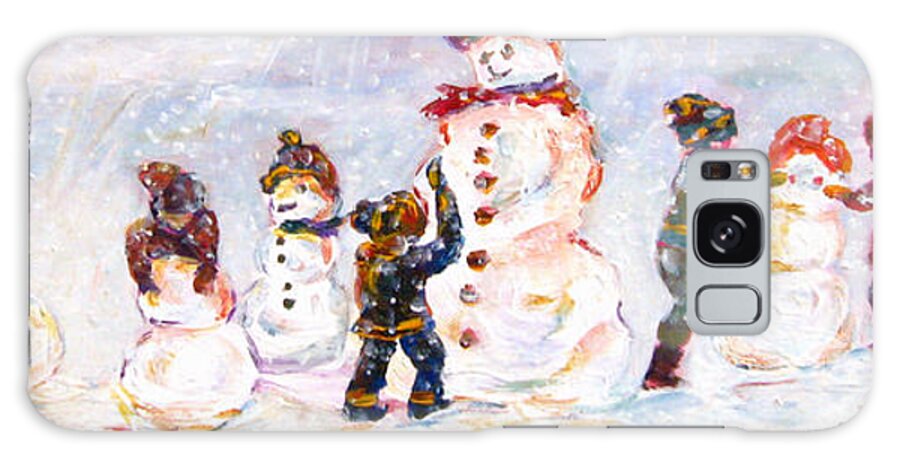 Figurative Galaxy Case featuring the painting Creating Friends by Naomi Gerrard