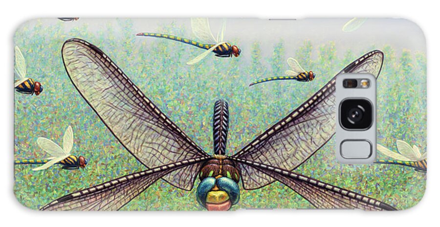 Dragonfly Galaxy Case featuring the painting Crossways by James W Johnson