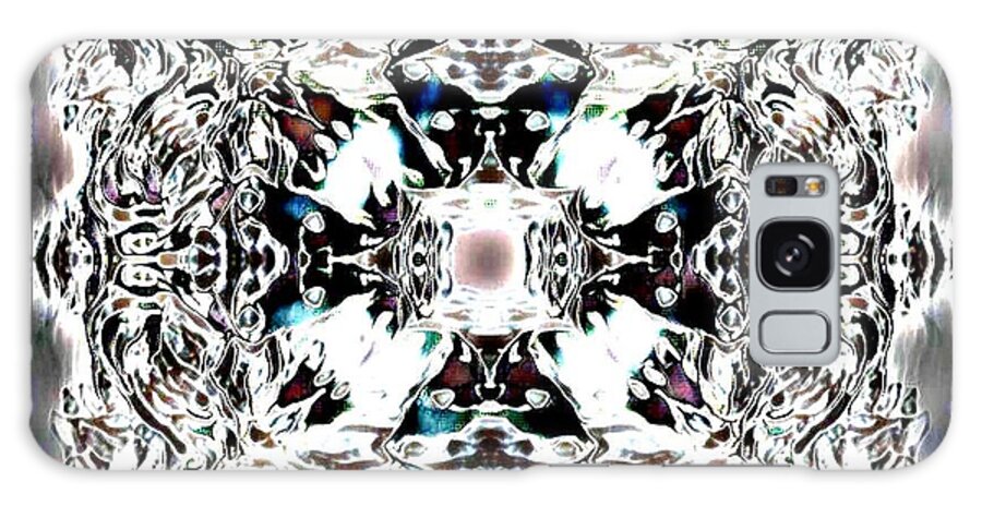  Diamond Crystallize Cross Pattern Galaxy Case featuring the drawing Diamond Crystallize Cross Pattern by Brenae Cochran