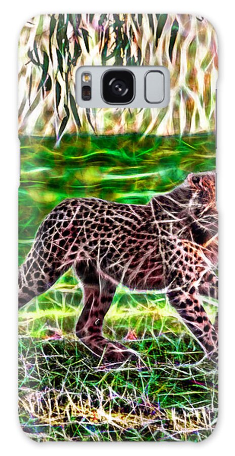 #cheetah Galaxy Case featuring the photograph Cub walk by Miroslava Jurcik