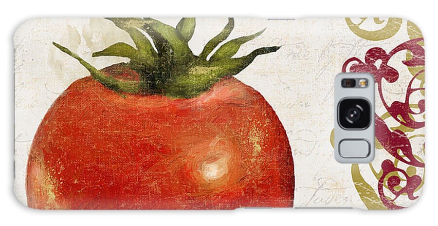 Pomodoro Galaxy Case featuring the painting Cucina Italiana Tomato Pomodoro by Mindy Sommers