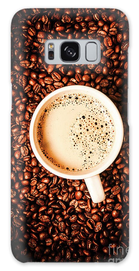 Coffee Galaxy Case featuring the photograph Cup and the coffee store by Jorgo Photography