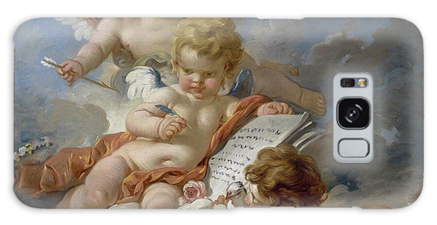 Allegory Galaxy Case featuring the painting Cupids, Allegory of Poetry by Francois Boucher