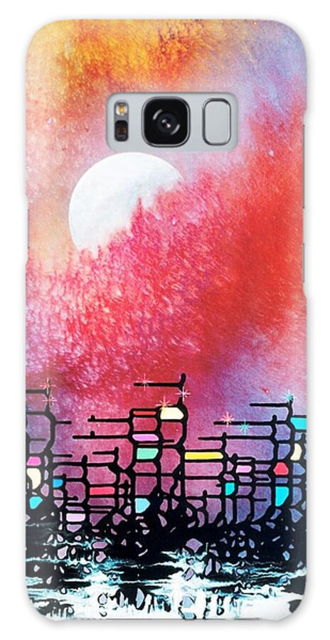 Spiritual Galaxy Case featuring the painting Cydonia by Lee Pantas