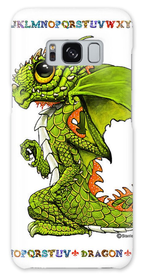 Dragon Galaxy Case featuring the digital art D is for Dragon by Stanley Morrison