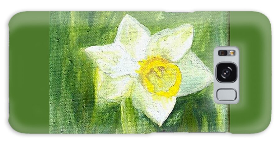 Daffodil Galaxy Case featuring the painting Daffodil by Deb Stroh-Larson