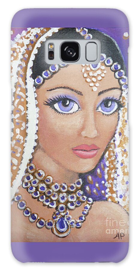 Exotic Galaxy Case featuring the painting India Beauty by Audrey Peaty