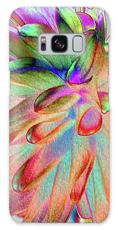 Floral Galaxy Case featuring the photograph Dahlia Fantasy by Lora Fisher