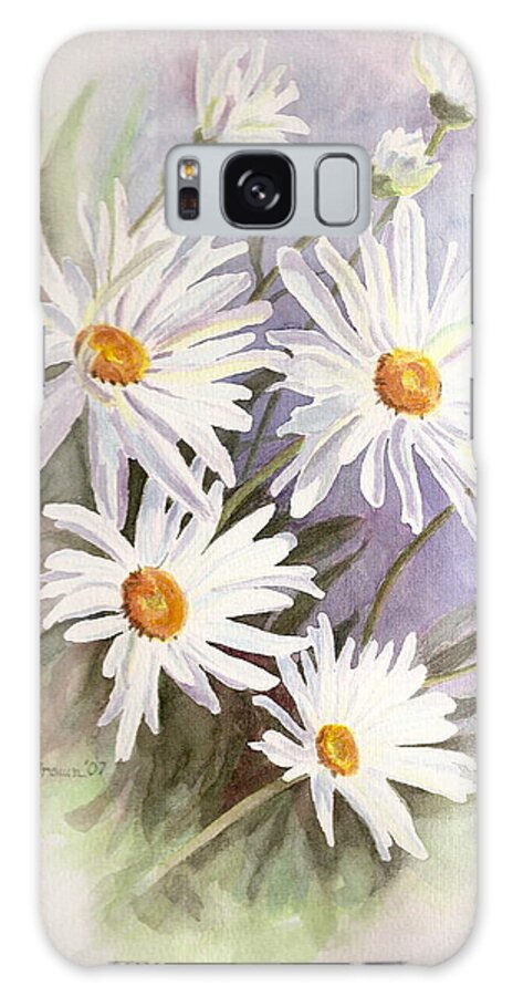 Daisy Galaxy Case featuring the painting Daisies by Deb Brown Maher
