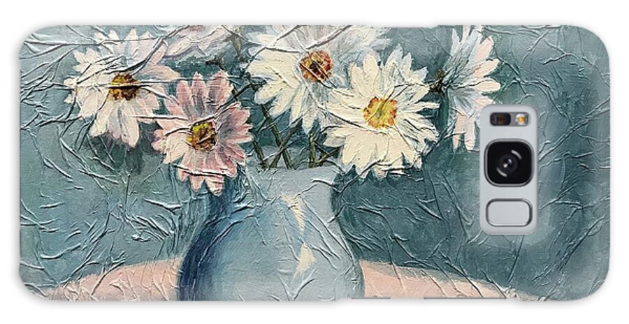Daisies Galaxy S8 Case featuring the painting Daisies by Janet King