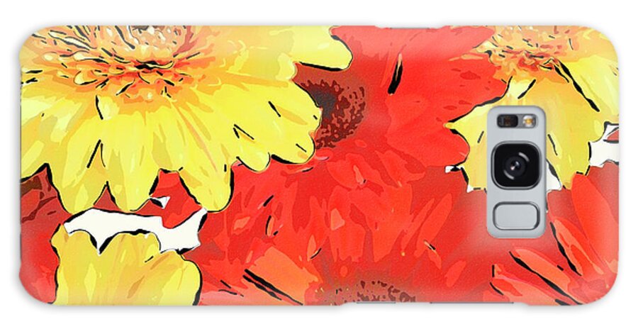 Flower Galaxy Case featuring the painting Daisy by Rob Tullis