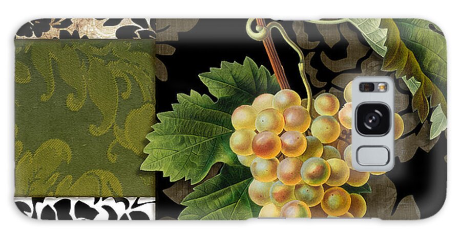 Damask Lerain Galaxy Case featuring the painting Damask Lerain Wine Grapes by Mindy Sommers