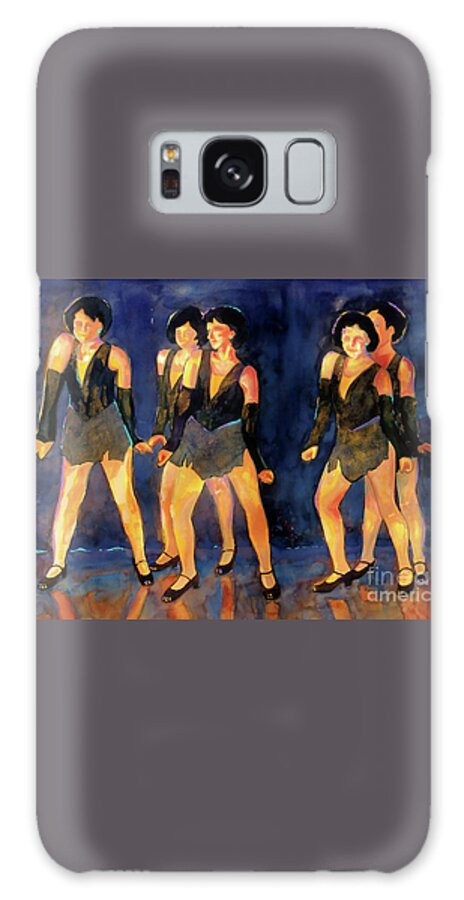 Paintings Galaxy Case featuring the painting Dancers Spring Glitz   by Kathy Braud